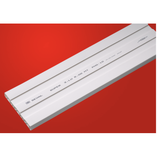 PVC Düz Perde Rayı Plus 3'lü