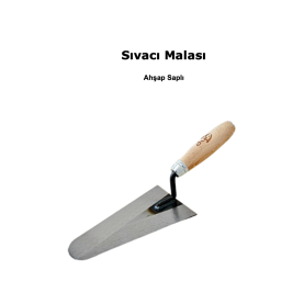 Sıvacı Malası (Ahşap Sap)